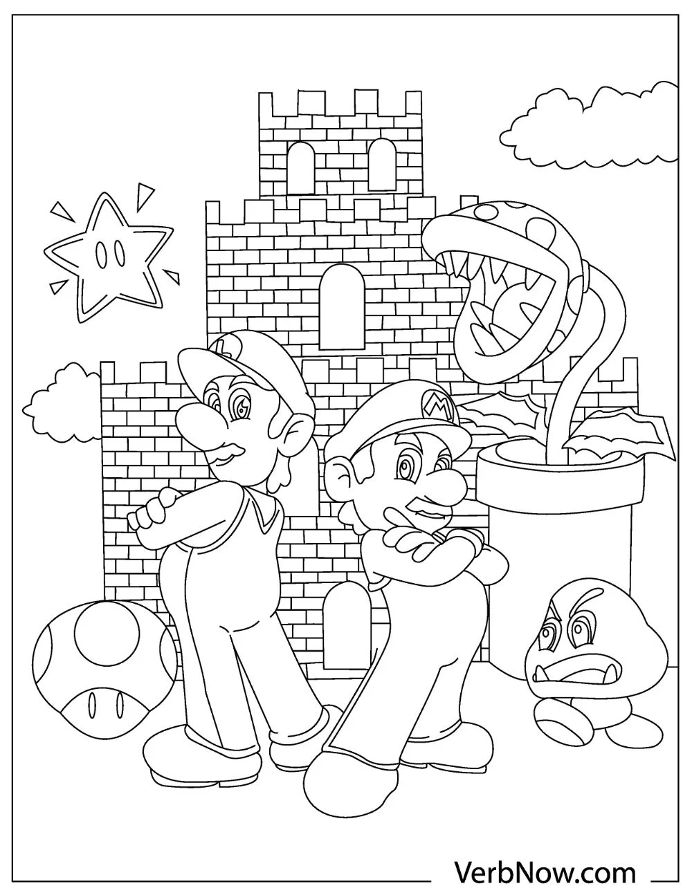 Mario Villains Coloring Pages