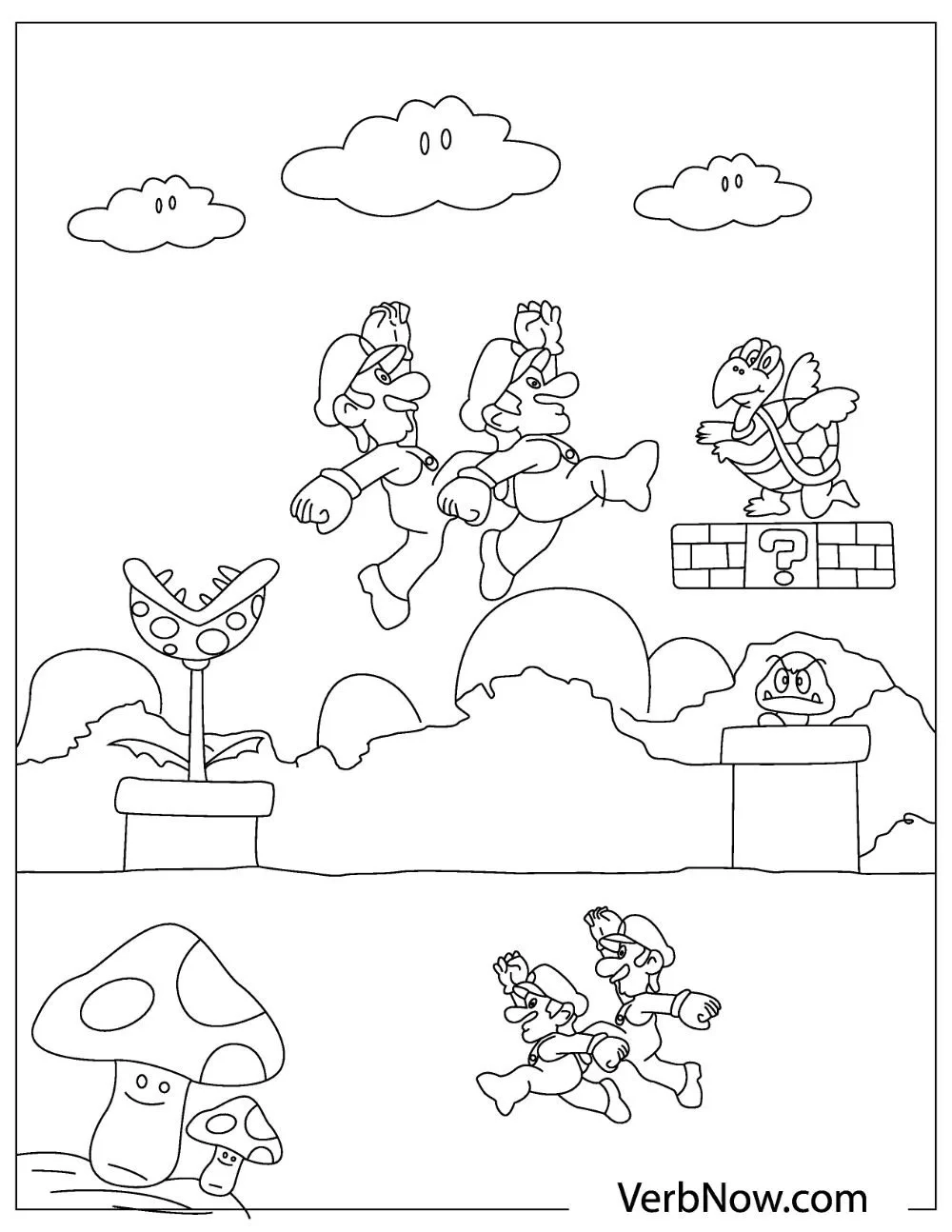 22 Free Mario Coloring Pages PDF Printables 