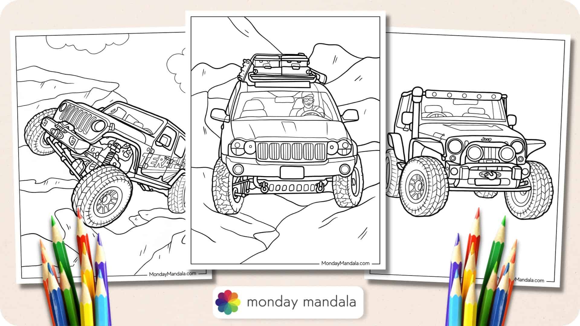 22 Jeep Coloring Pages Free PDF Printables 22 Jeep Coloring Pages Free PDF Printables