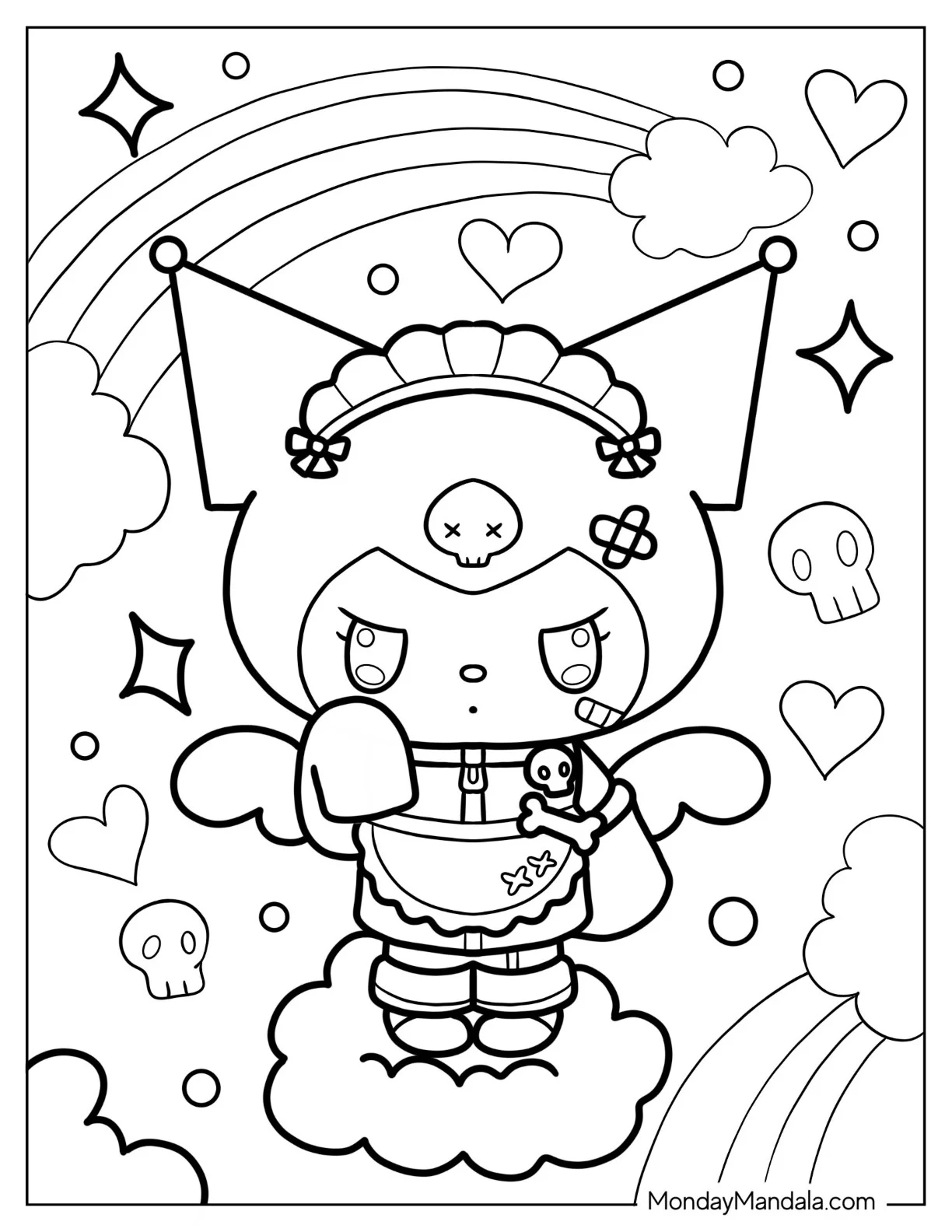 22 Kuromi Coloring Pages Free PDF Printables 22 Kuromi Coloring Pages Free PDF Printables