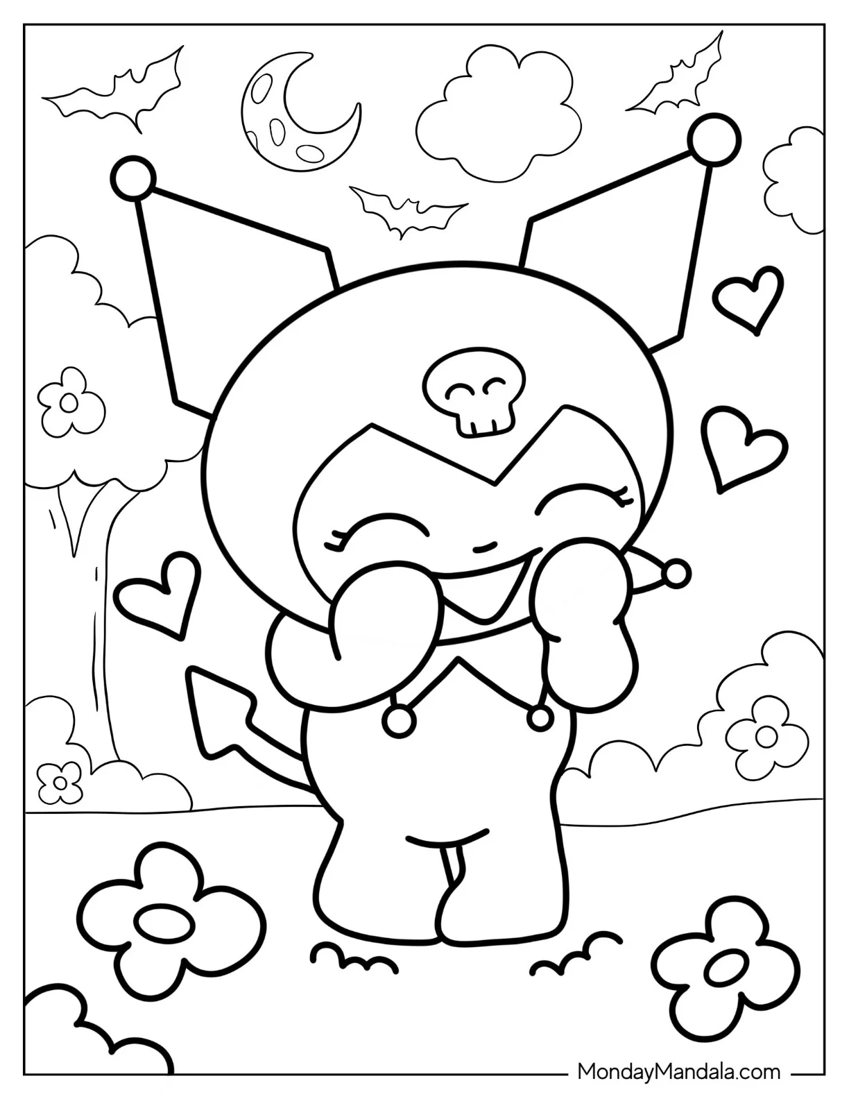 22 Kuromi Coloring Pages Free PDF Printables 