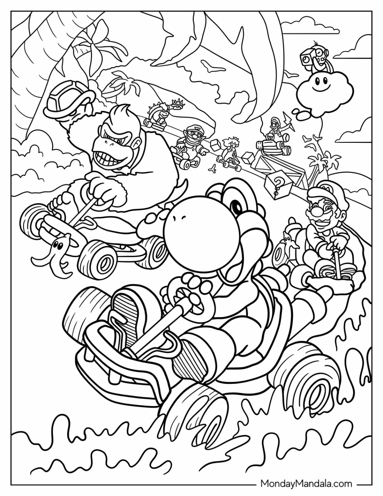 22 Nintendo Coloring Pages Free PDF Printables 