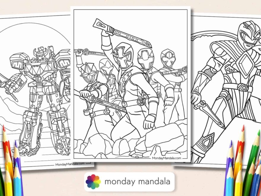 22 Power Rangers Coloring Pages Free PDF Printables