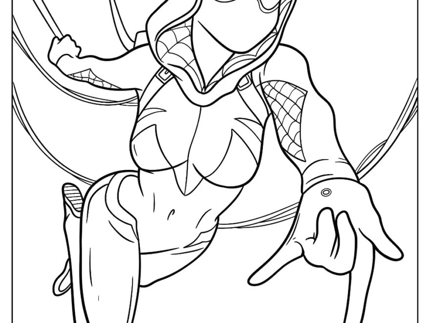 22 Spider Gwen Coloring Pages Free PDF Printables