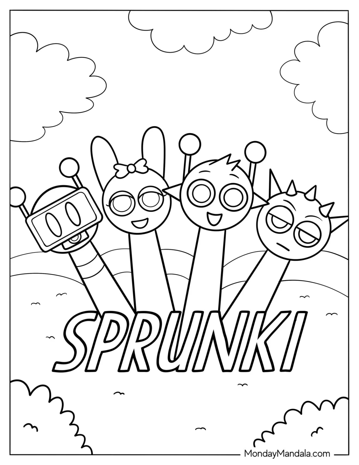 22 Sprunki Coloring Pages Free PDF Printables 22 Sprunki Coloring Pages Free PDF Printables