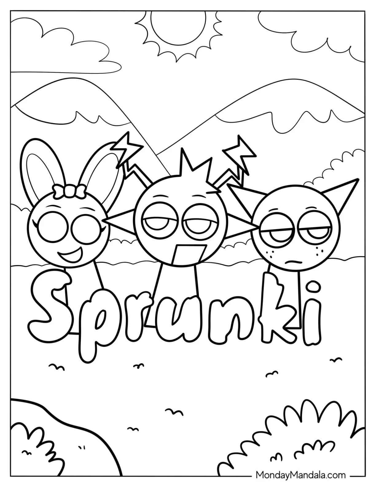 22 Sprunki Coloring Pages Free PDF Printables 22 Sprunki Coloring Pages Free PDF Printables