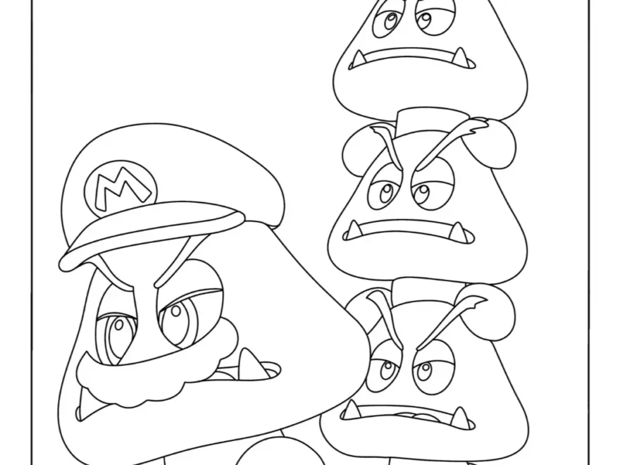 22 Super Mario Odyssey Colouring Pages Free Printable Jessie Parker