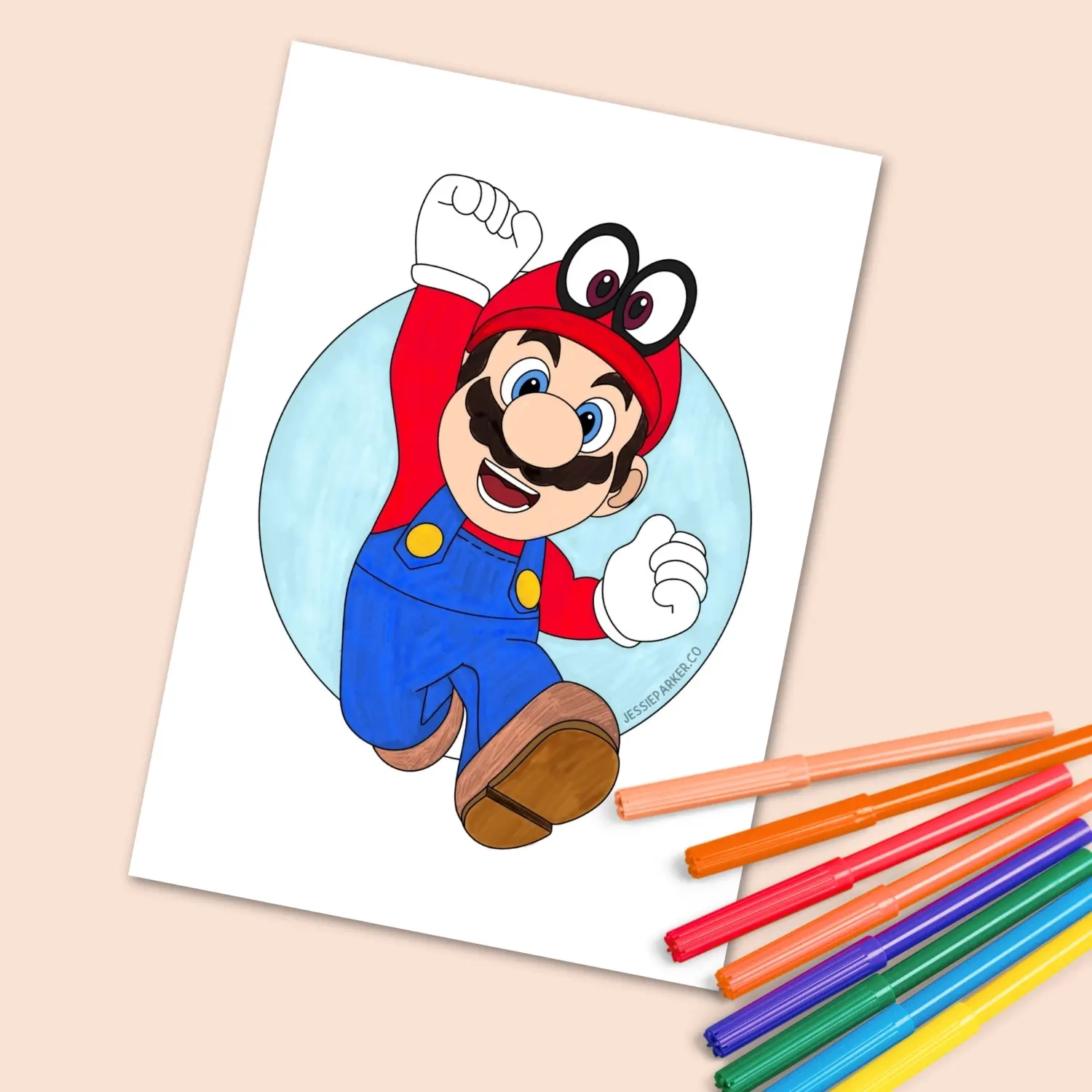 22 Super Mario Odyssey Colouring Pages Free Printable Jessie Parker