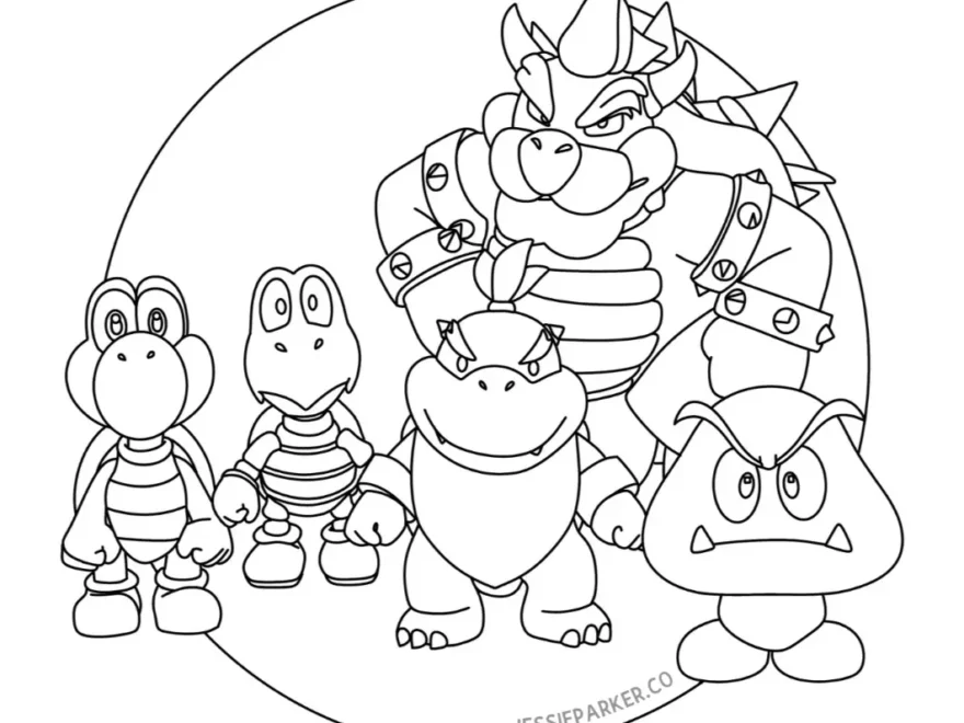 22 Super Mario Odyssey Colouring Pages Free Printable Jessie Parker