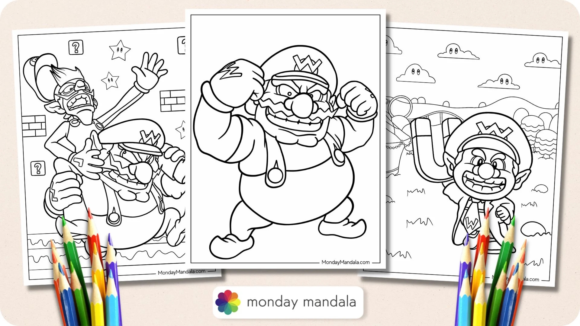 22 Wario Coloring Pages Free PDF Printables 22 Wario Coloring Pages Free PDF Printables