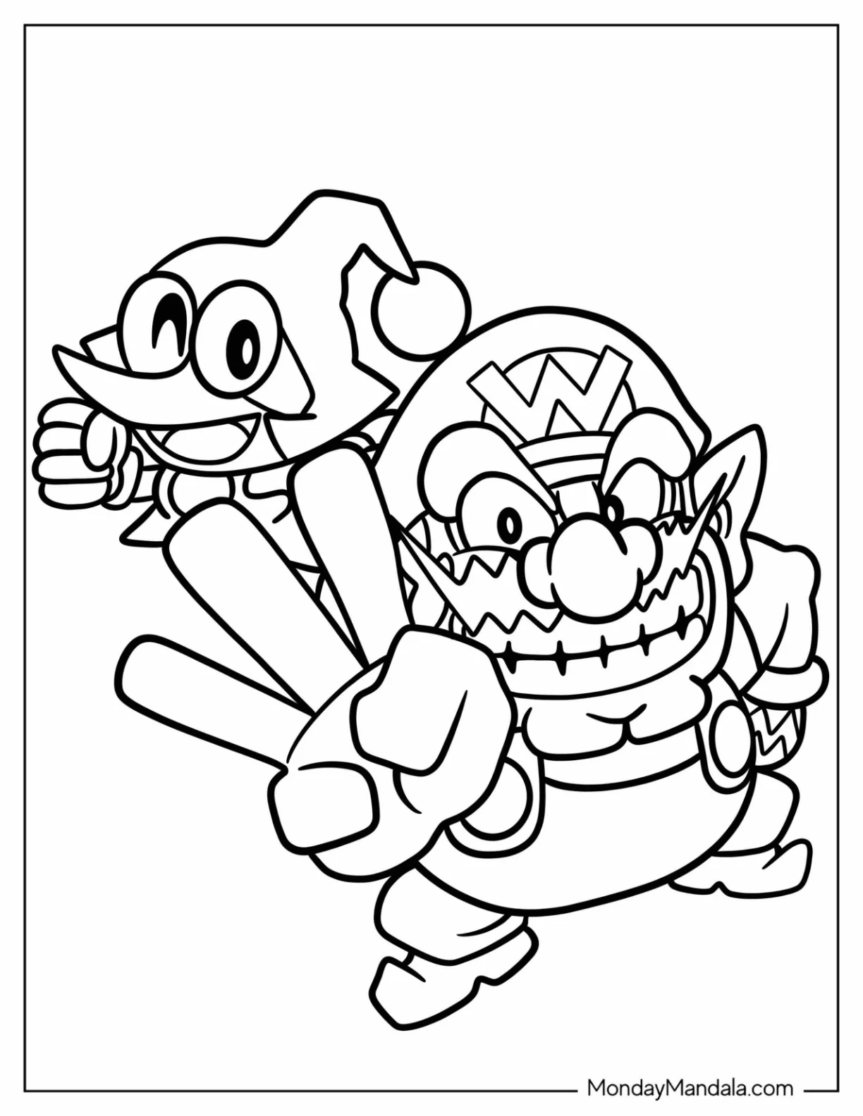 22 Wario Coloring Pages Free PDF Printables 22 Wario Coloring Pages Free PDF Printables