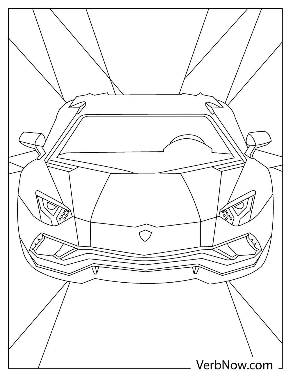 23 LAMBORGHINI Coloring Pages Free Printable PDF 