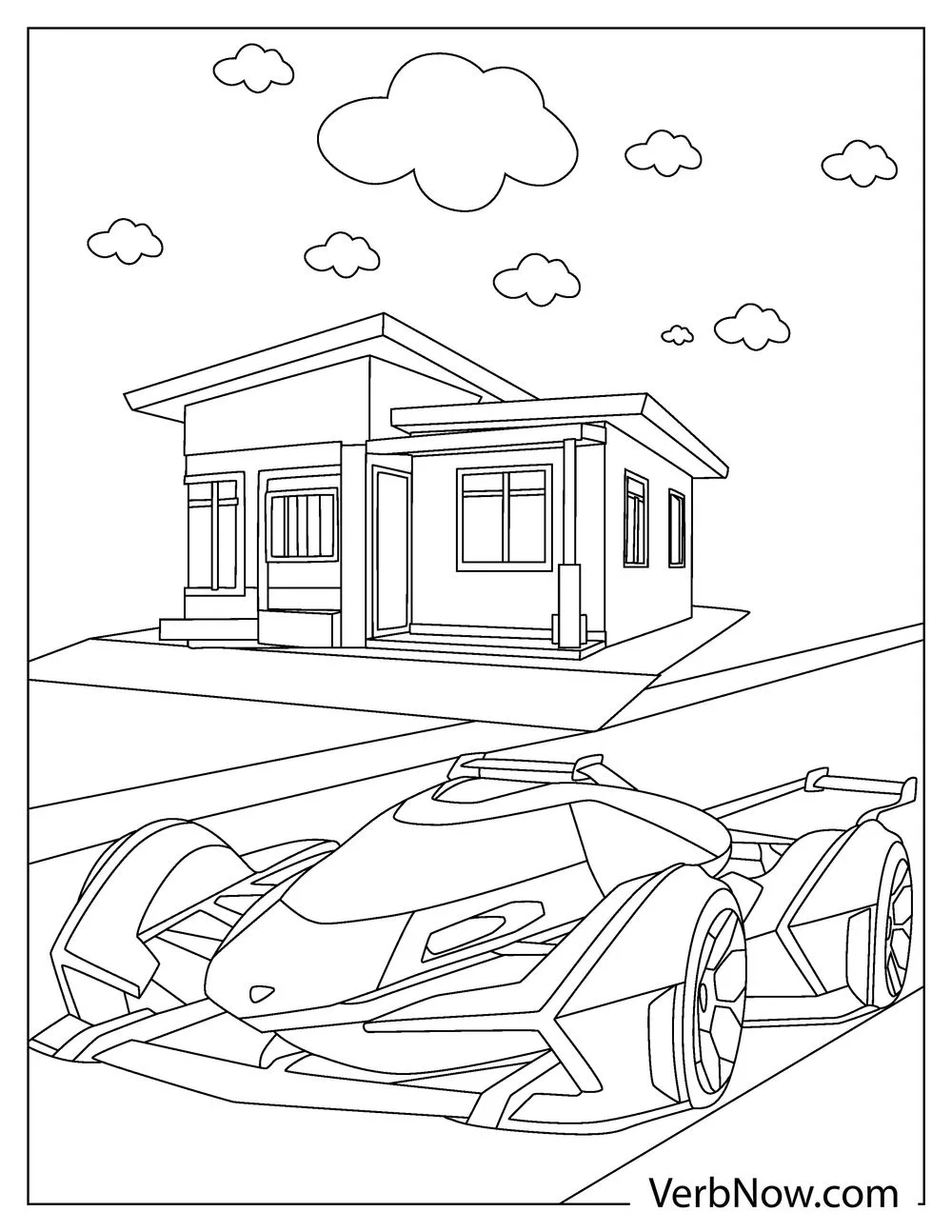 23 LAMBORGHINI Coloring Pages Free Printable PDF 