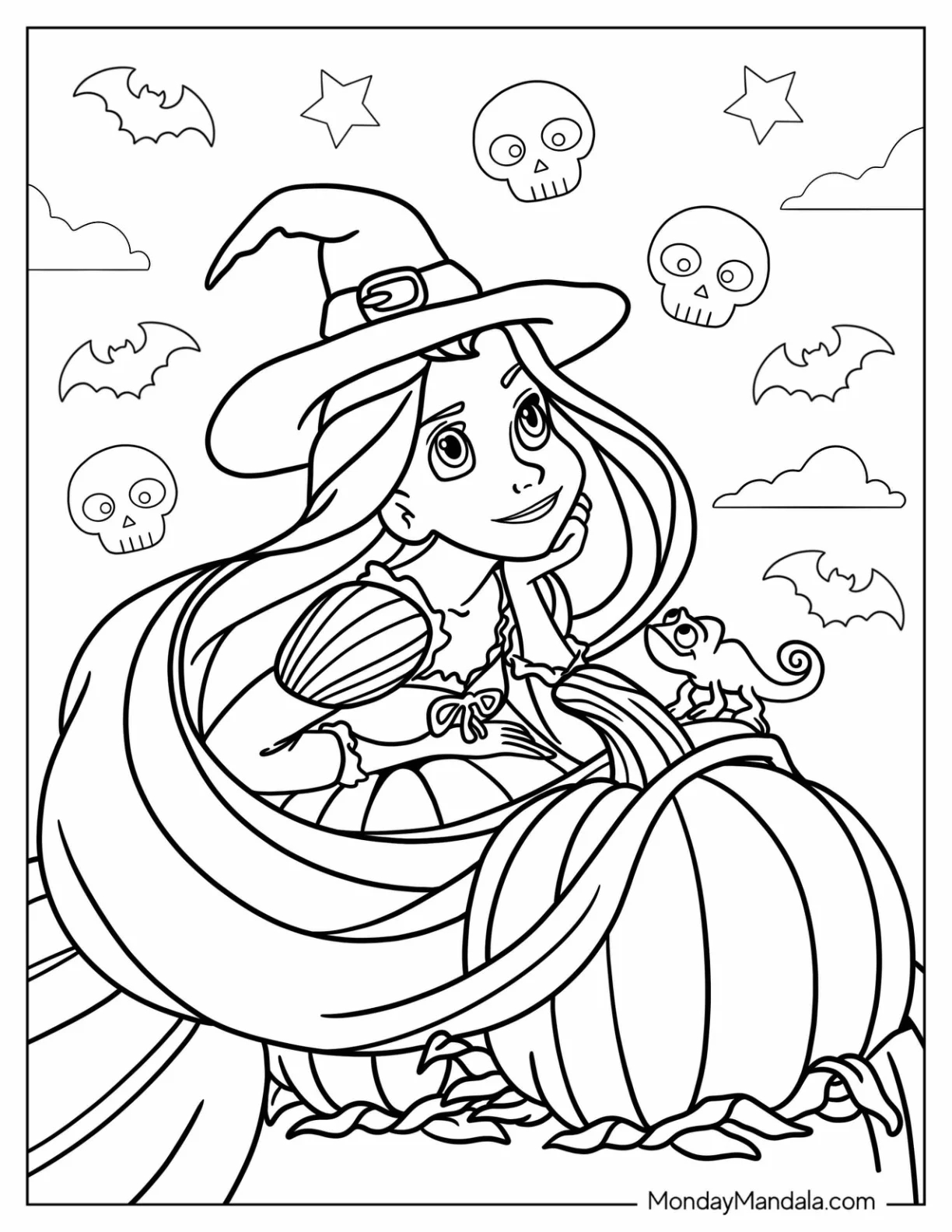 Disney Happy Halloween Coloring Pages Printable Disney Happy Halloween Coloring Pages Printable