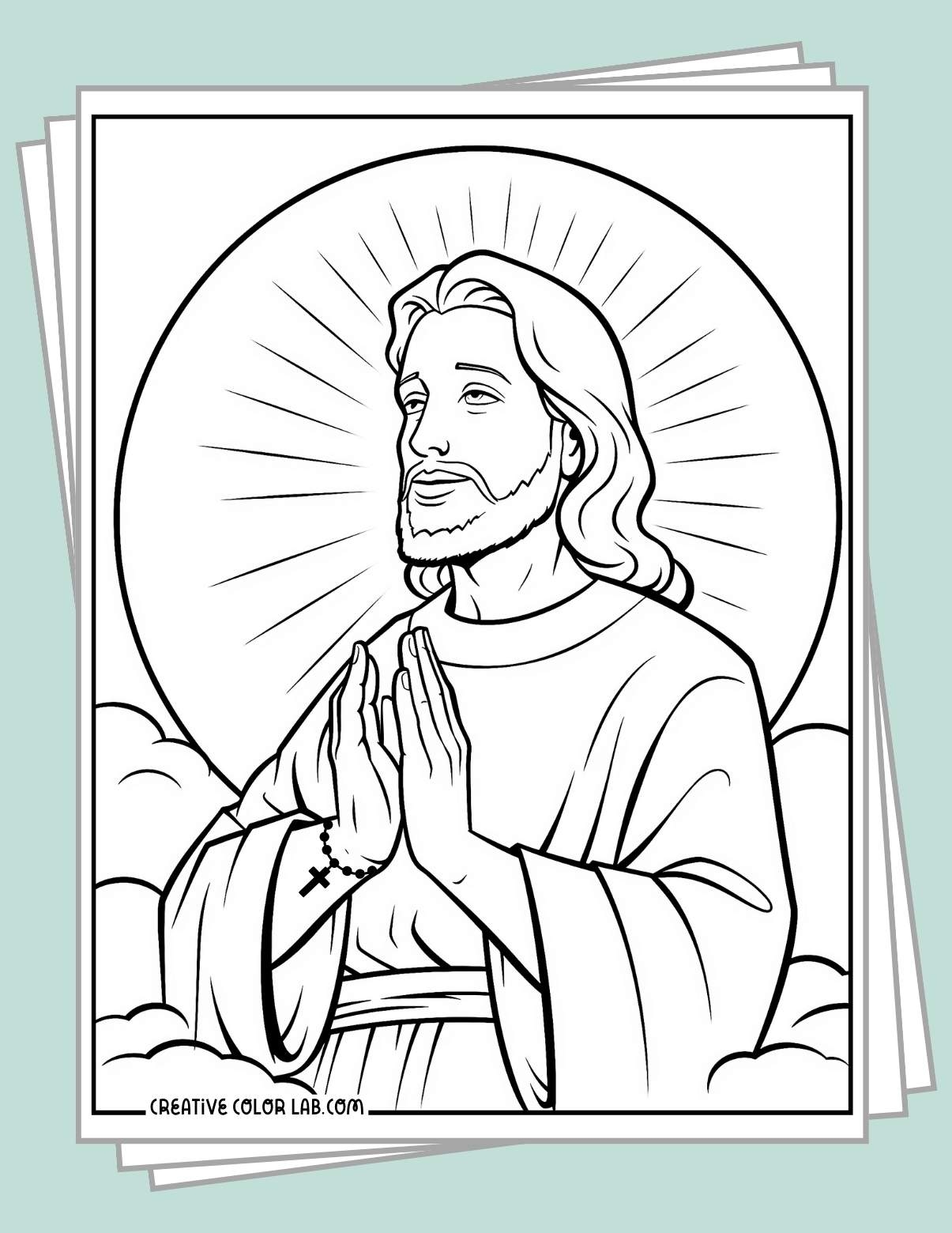 24 Jesus Coloring Pages Free PDF Printables