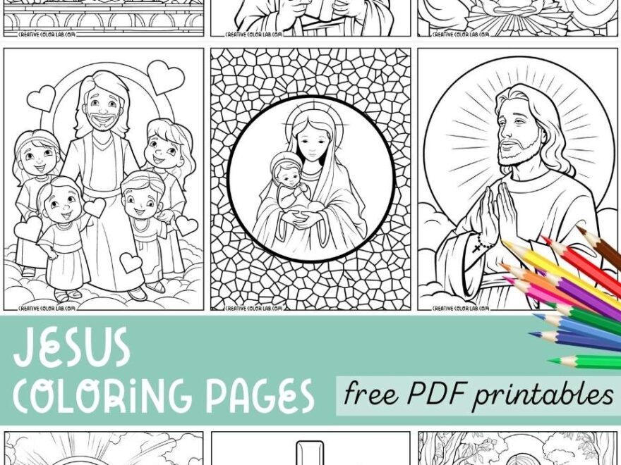 24 Jesus Coloring Pages Free PDF Printables