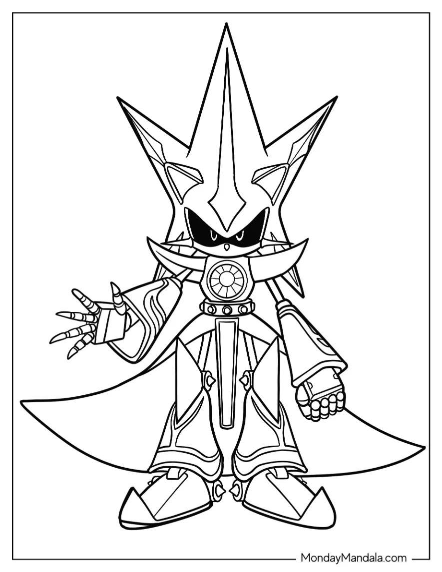 24 Metal Sonic Coloring Pages Free PDF Printables 24 Metal Sonic Coloring Pages Free PDF Printables