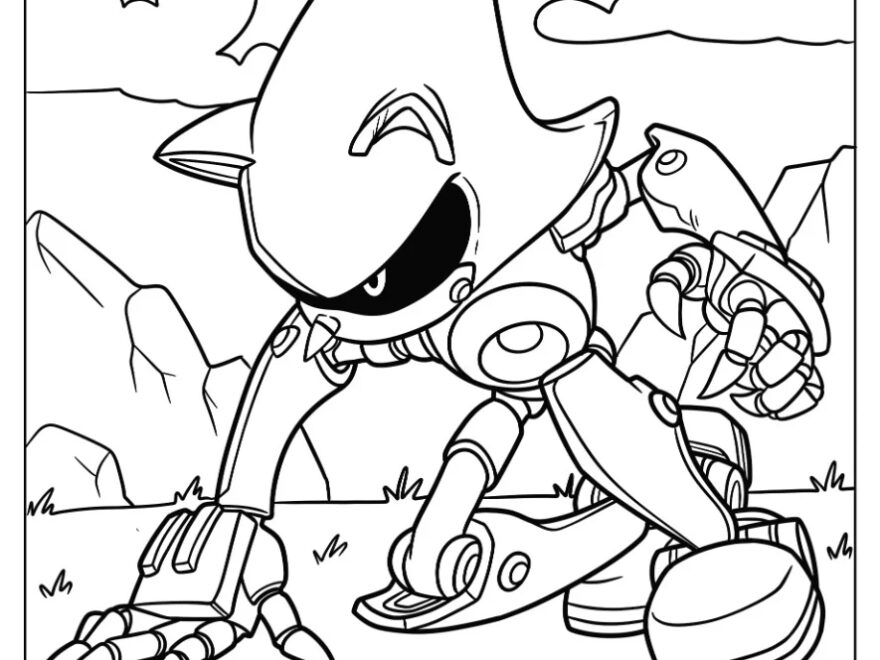 24 Metal Sonic Coloring Pages Free PDF Printables