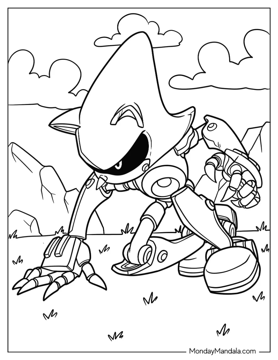 24 Metal Sonic Coloring Pages Free PDF Printables 24 Metal Sonic Coloring Pages Free PDF Printables