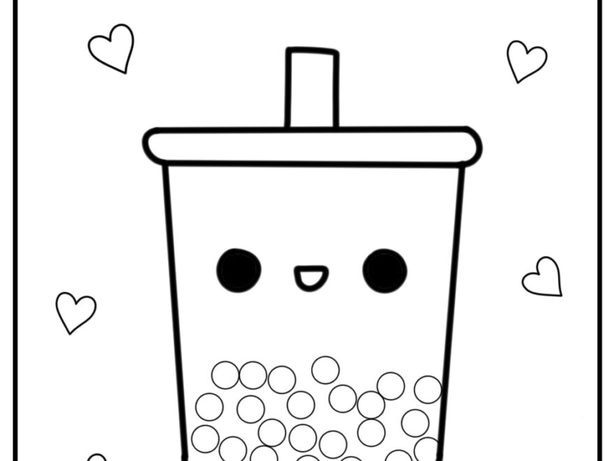 25 Boba Tea Coloring Pages 100 Free PDFs To Print