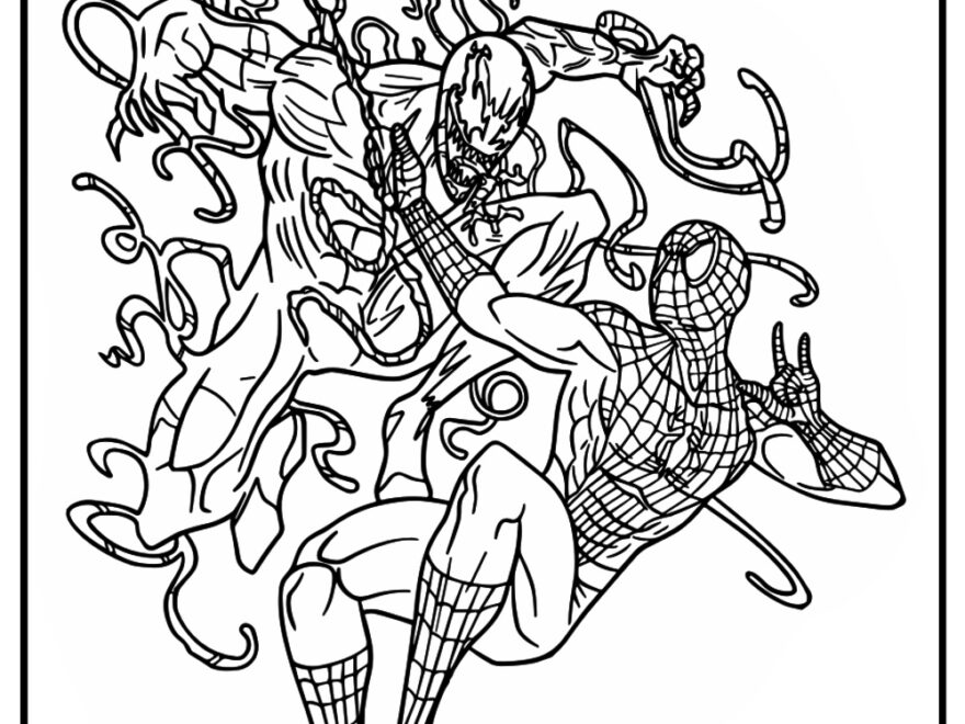25 Carnage Coloring Pages Free Symbiote PDF Printables