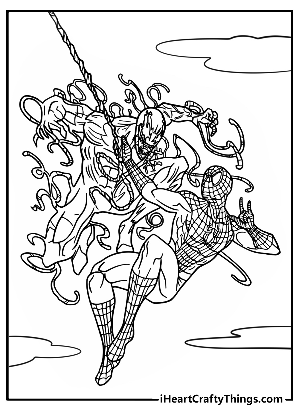 25 Carnage Coloring Pages Free Symbiote PDF Printables 