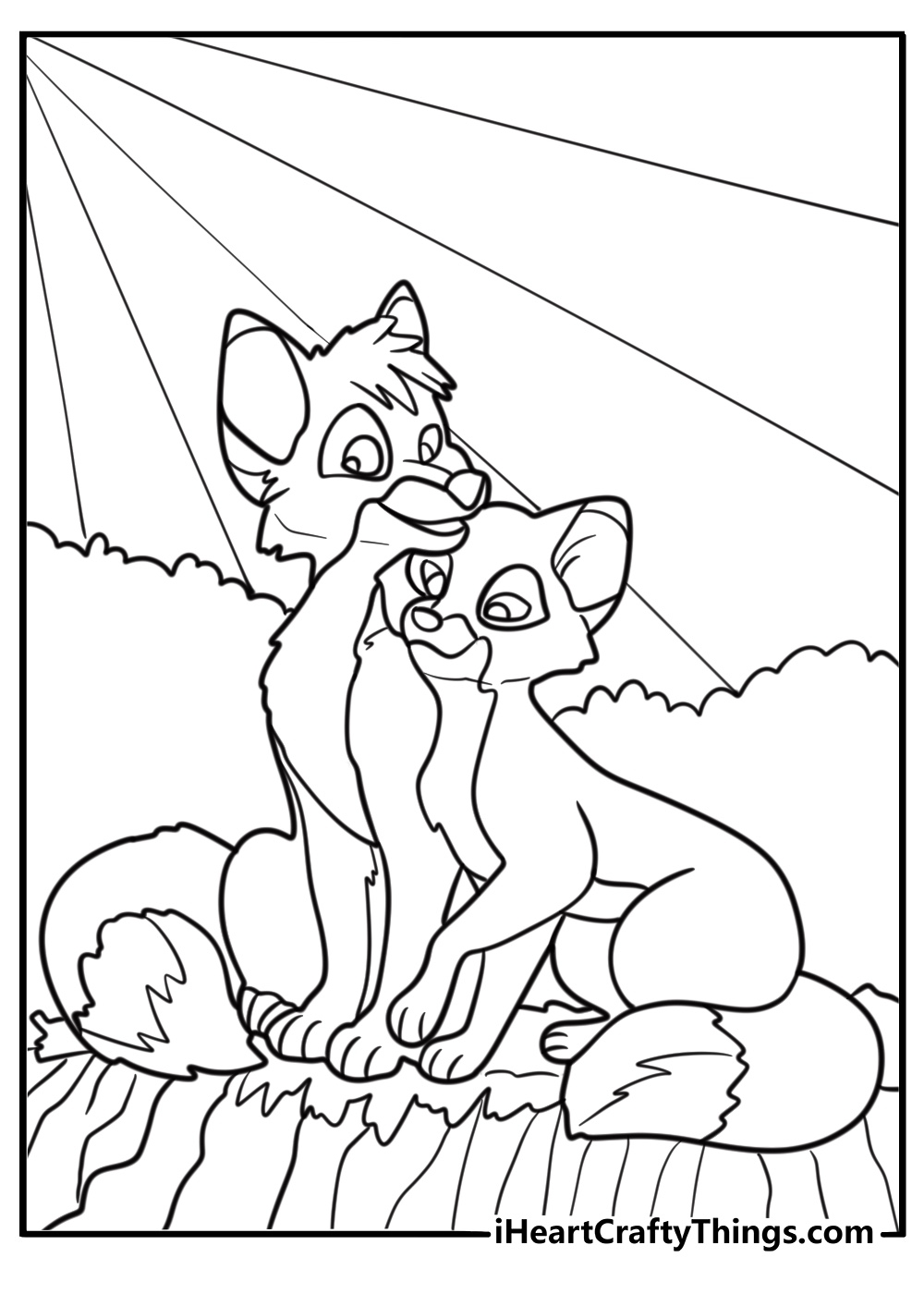 25 Free The Fox And The Hound Coloring Pages For Kids