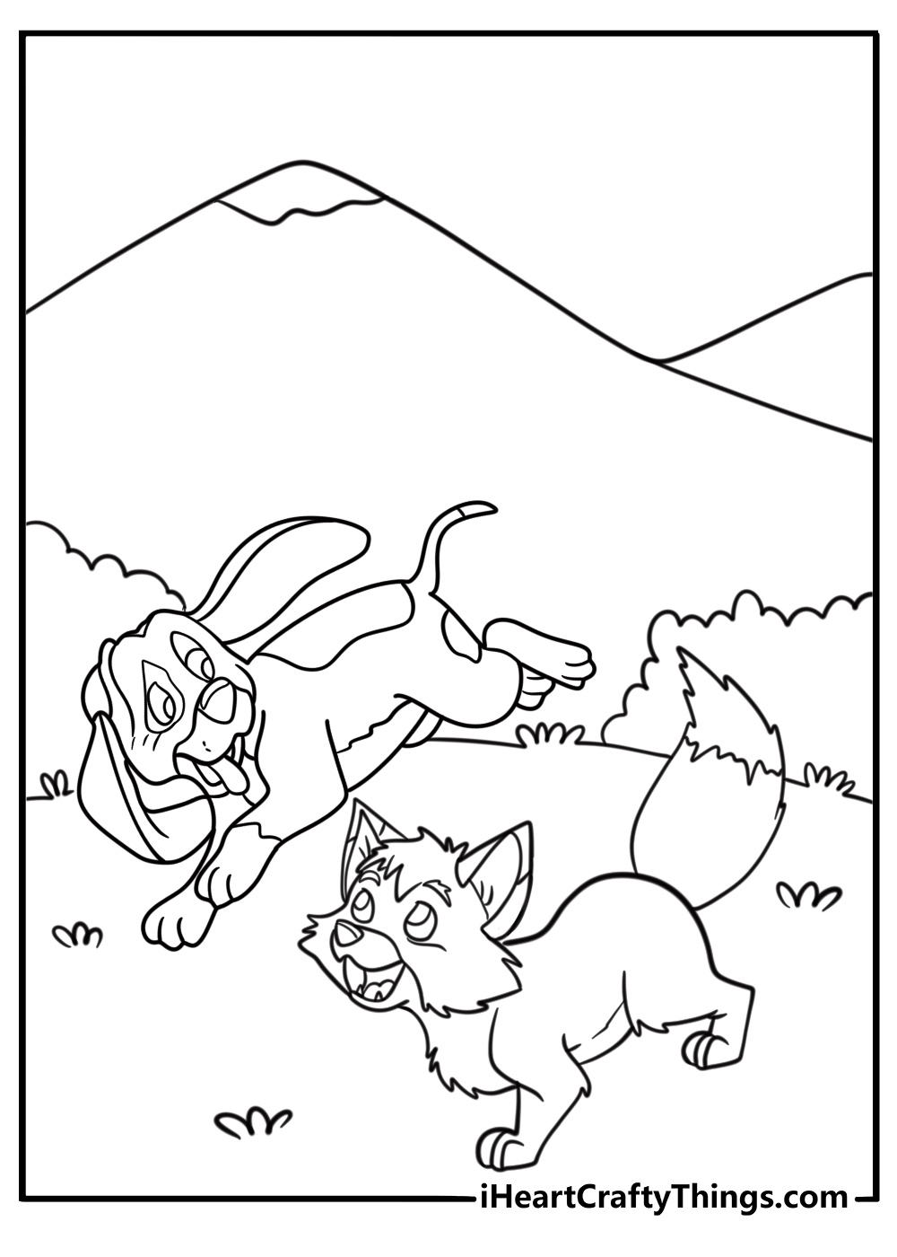 25 Free The Fox And The Hound Coloring Pages For Kids