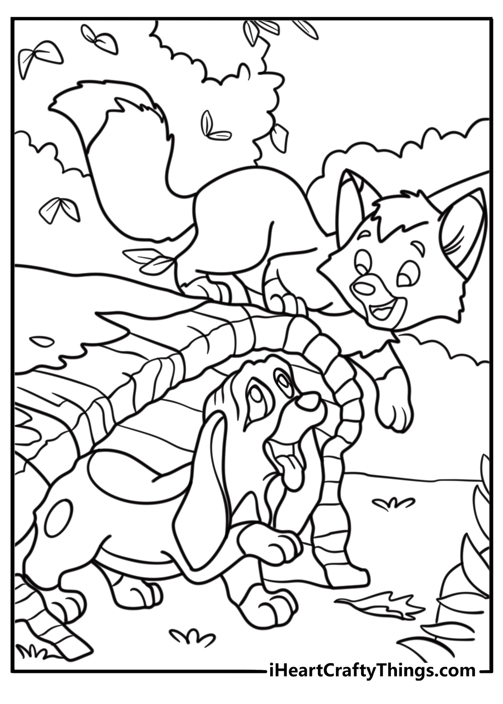 25 Free The Fox And The Hound Coloring Pages For Kids