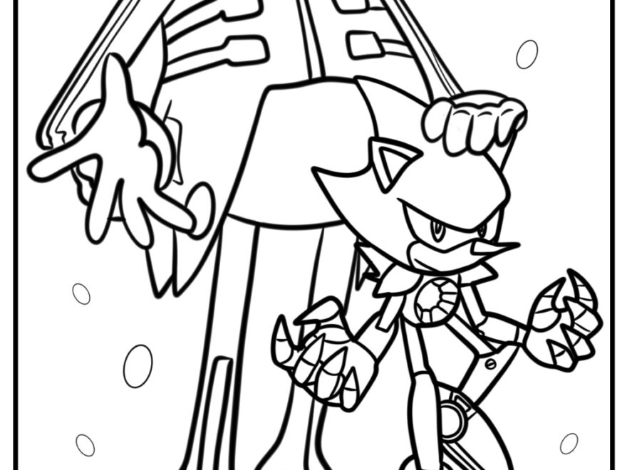 25 Metal Sonic Coloring Pages Free Printable PDF