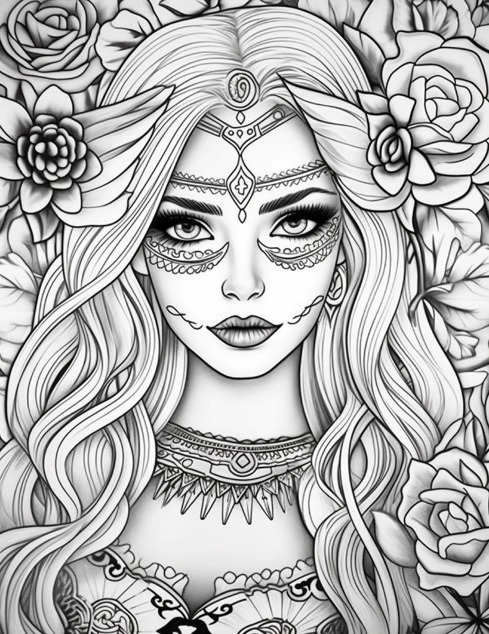 250 Adult Sugar Skull Girl Coloring Pages Adults Kids Coloring Pages Printable Digital Instant Download PDF Best Selling Item Popular Item Etsy 250 Adult Sugar Skull Girl Coloring Pages Adults Kids Coloring Pages Printable Digital Instant Download PDF Best Selling Item Popular Item Etsy