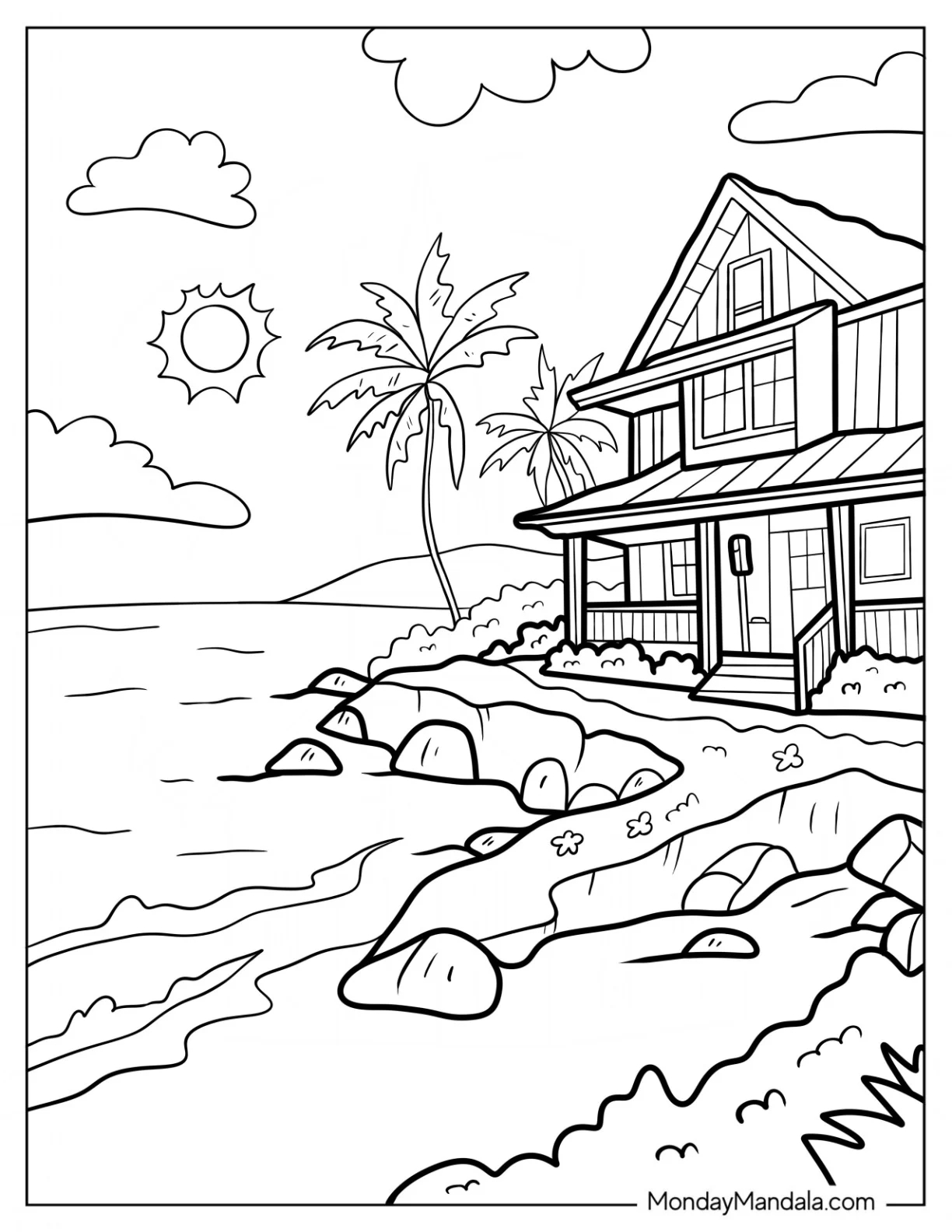 26 Beach Coloring Pages Free PDF Printables 26 Beach Coloring Pages Free PDF Printables