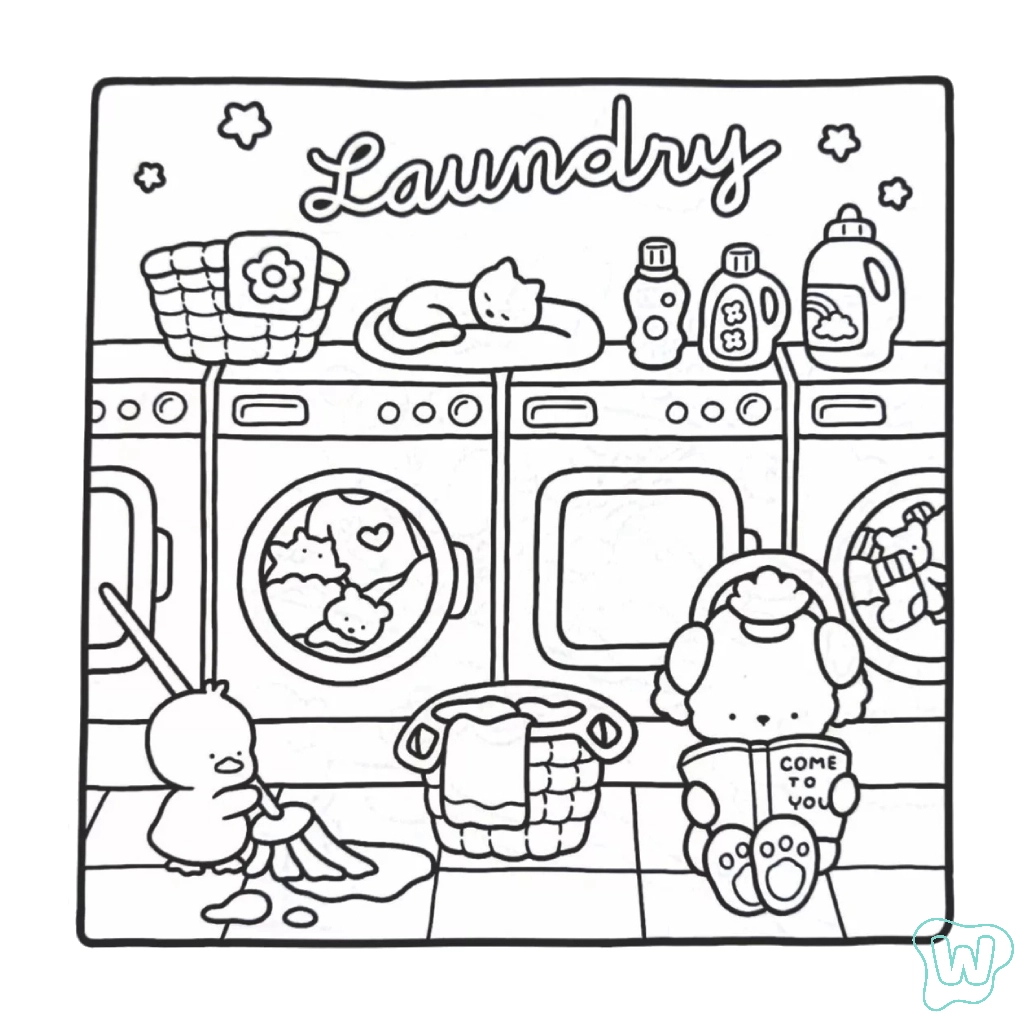 26 Cozy Friends Coloring Pages Print Free PDF