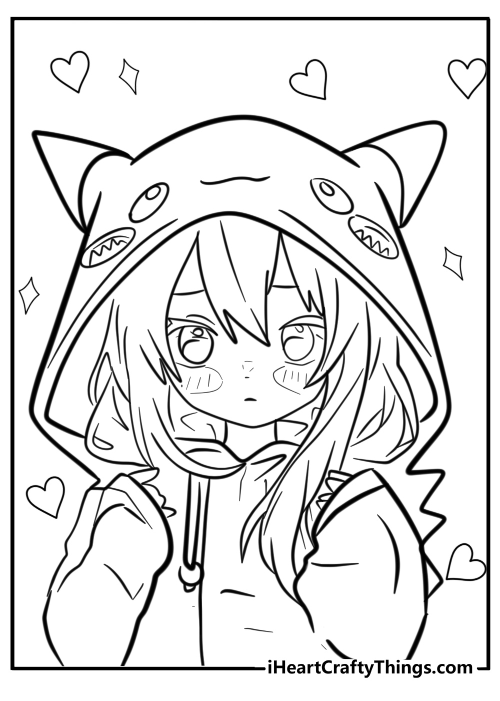 Kawaii Chibi Girl Coloring Pages Kawaii Chibi Girl Coloring Pages