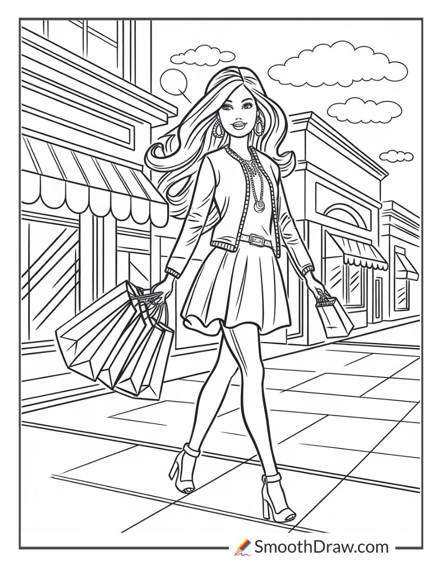 29 Barbie Coloring Pages Free PDF Printables Smooth Draw 29 Barbie Coloring Pages Free PDF Printables Smooth Draw