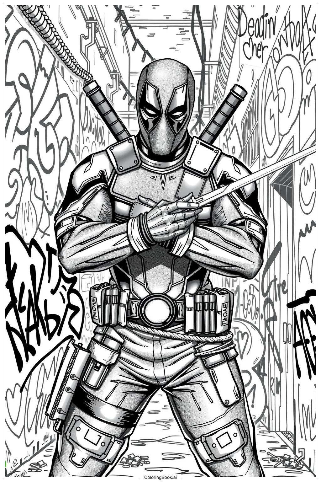 29 Deadpool Coloring Pages Free PDF PNG Printables 