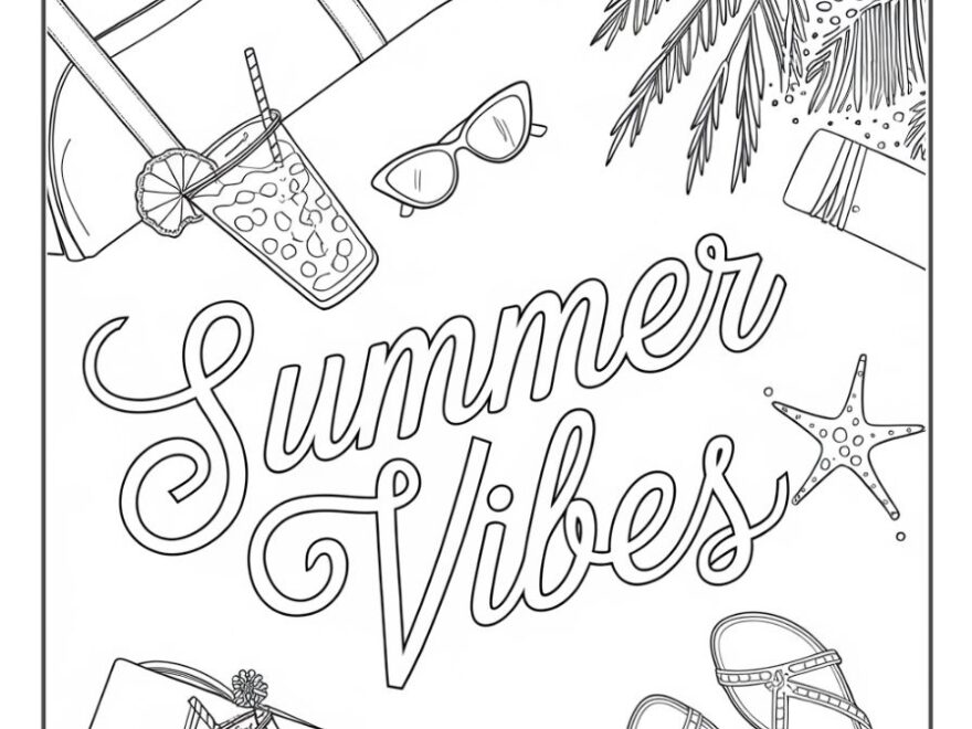 29 Summer Coloring Pages Smooth Draw