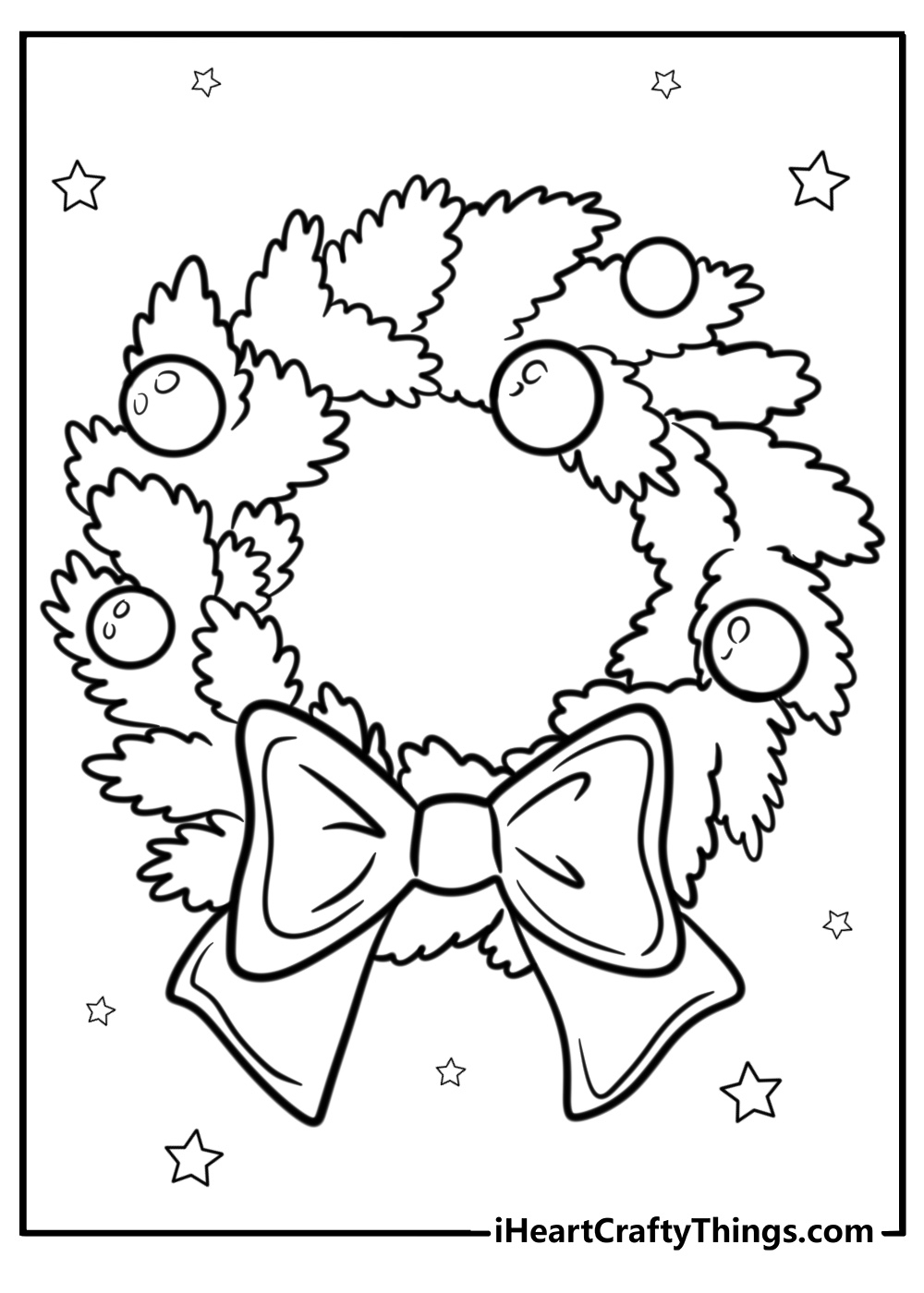 30 Christmas Wreath Coloring Pages 100 Free To Print 30 Christmas Wreath Coloring Pages 100 Free To Print