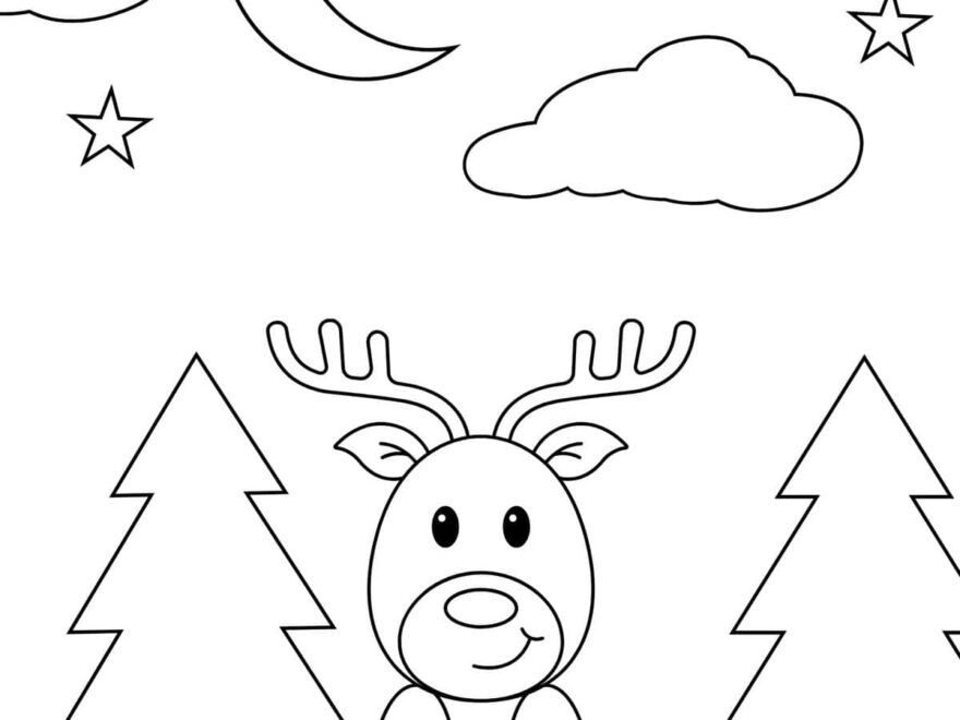 30 Free Printable Reindeer Coloring Pages For Kids Prudent Penny Pincher