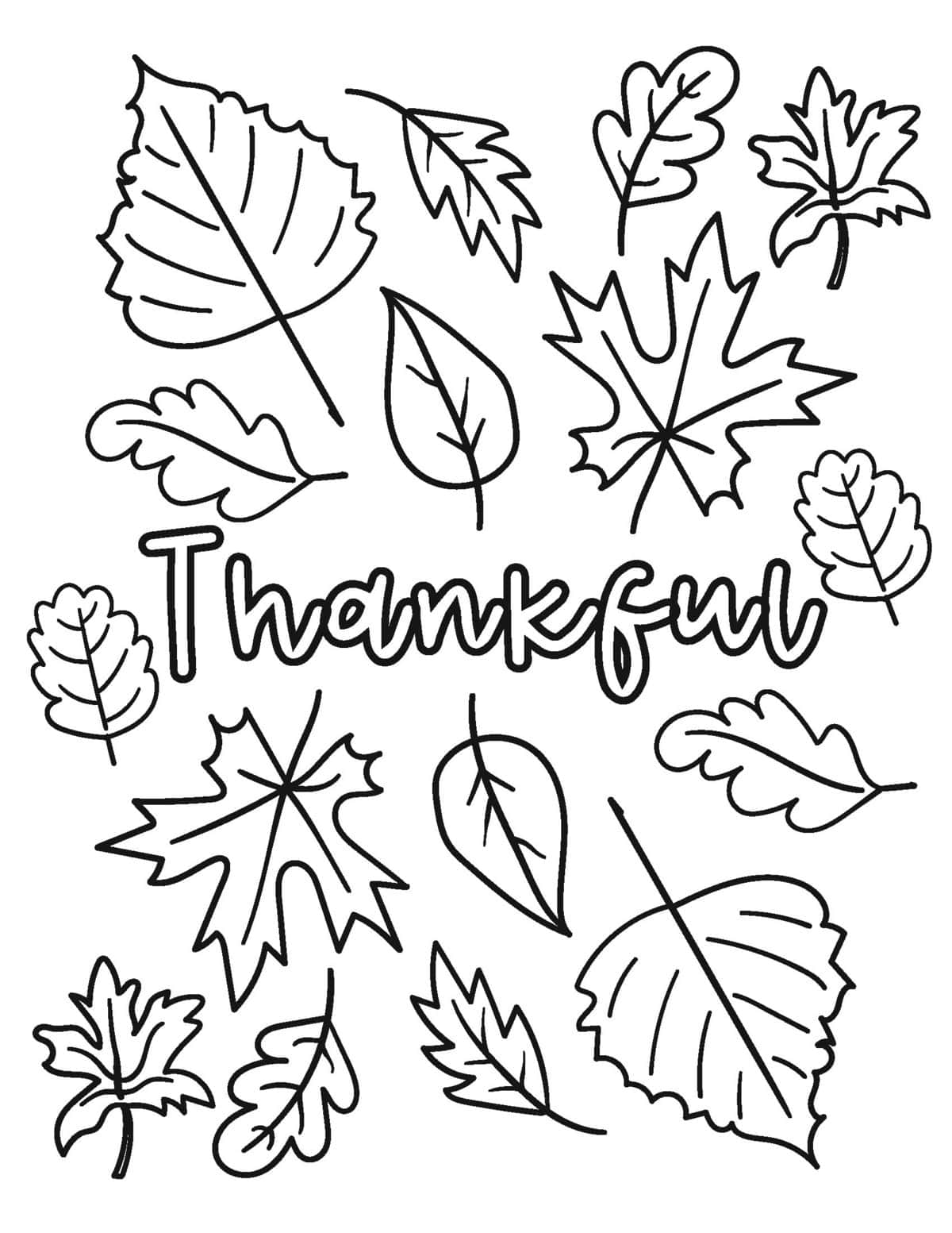 Free Kids Thanksgiving Coloring Pages