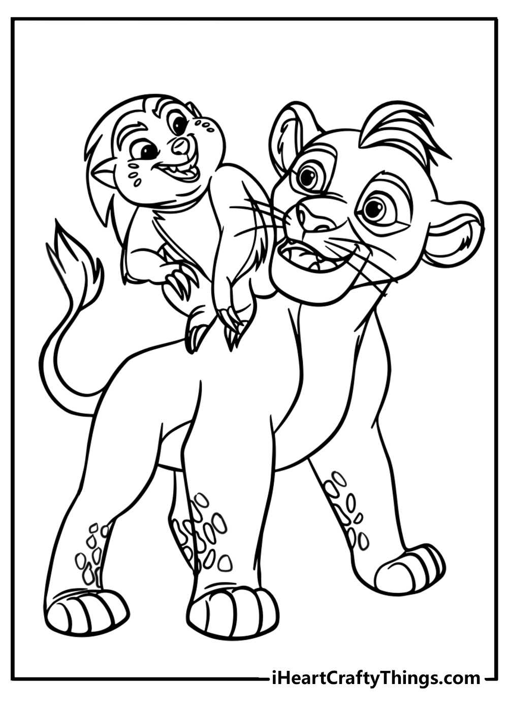 Lion King Christmas Coloring Pages
