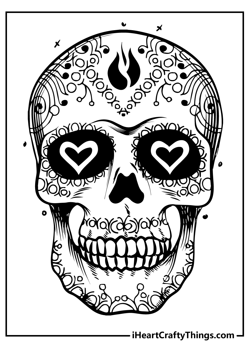 30 Sugar Skull Coloring Pages 100 Free Printables 