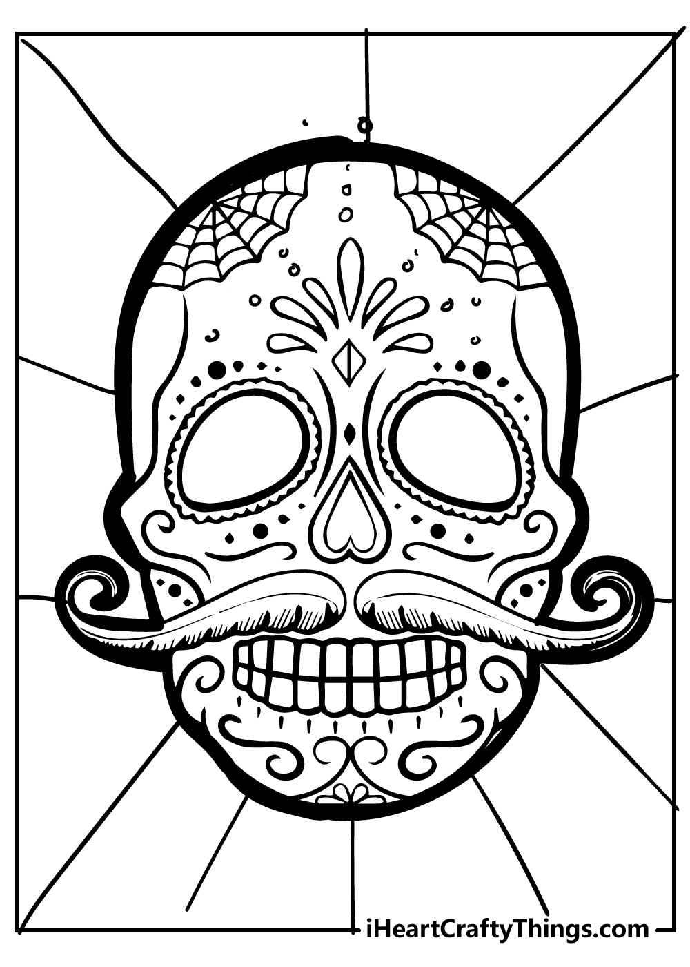 30 Sugar Skull Coloring Pages 100 Free Printables 