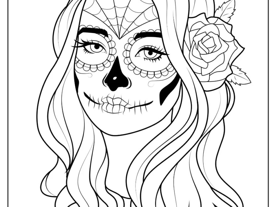 30 Sugar Skulls Coloring Pages Free PDF Printables