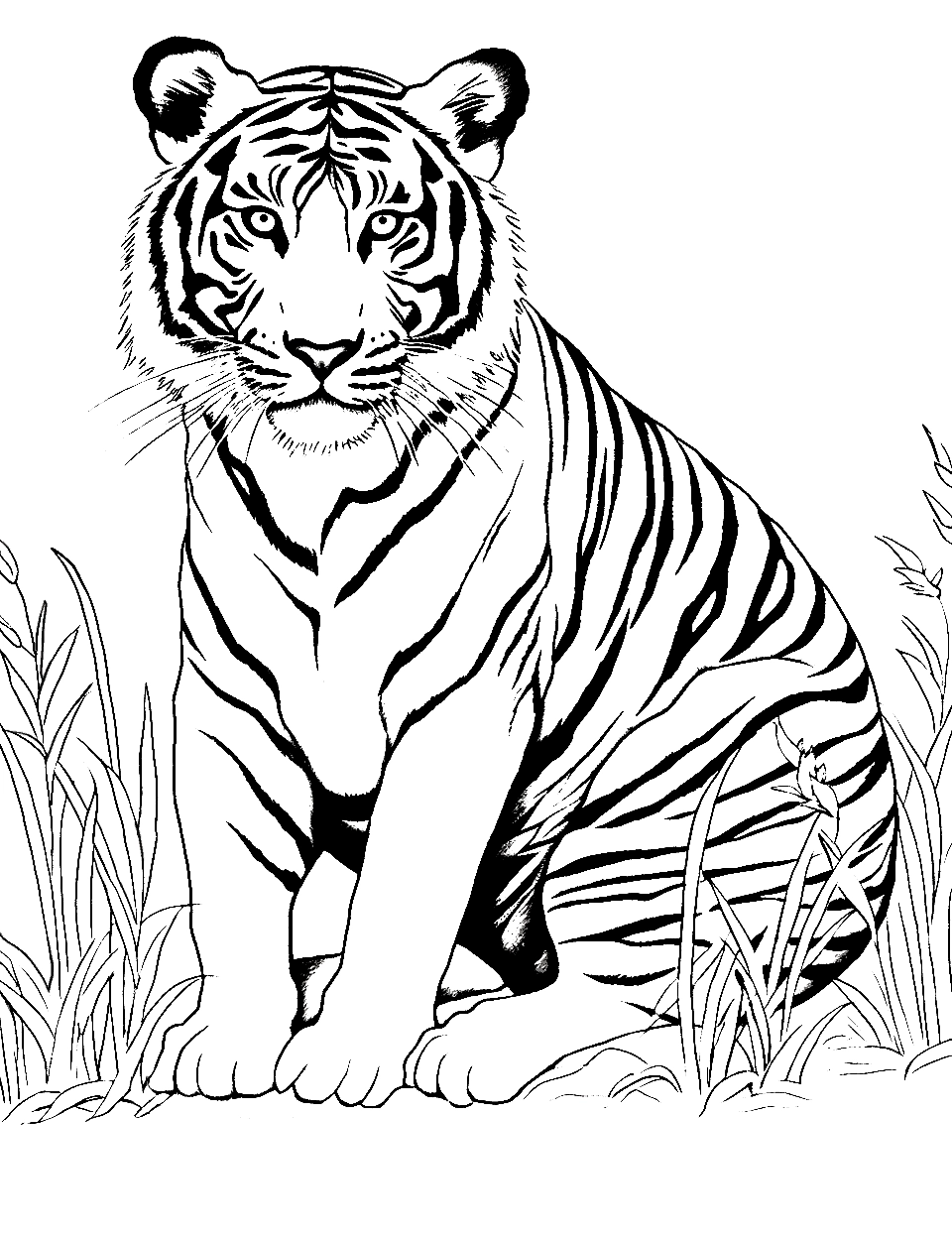 30 Tiger Coloring Pages Free Printable Sheets Worksheets Library