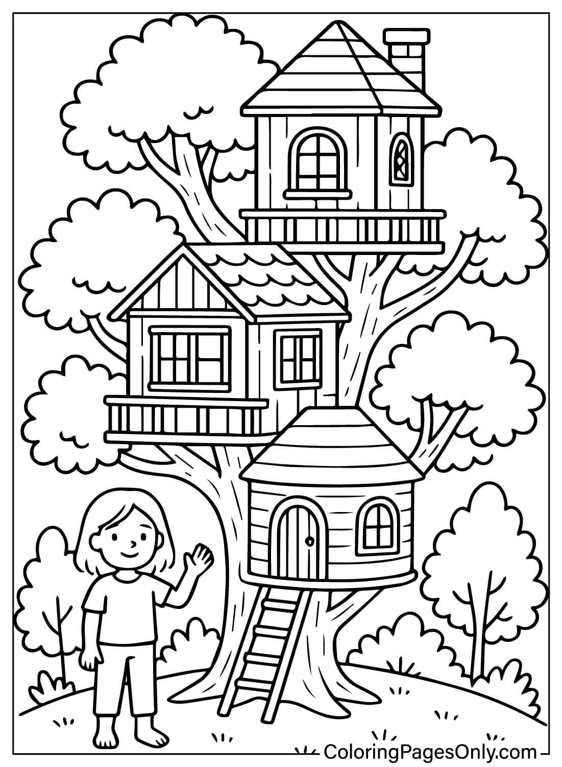 30 Tree House Coloring Pages Free Printable PDF Online Coloring 30 Tree House Coloring Pages Free Printable PDF Online Coloring
