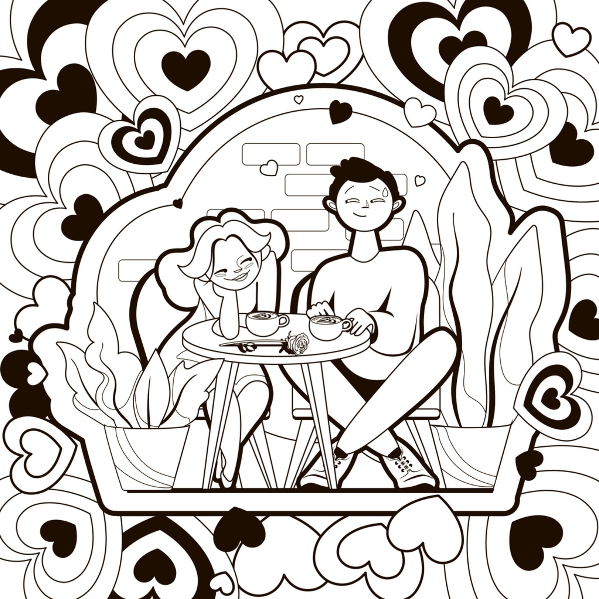 30 Valentine s Day Coloring Pages Free Printable For Kids Adults Parade