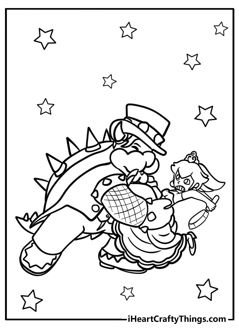 Bowser Mario Movie Coloring Pages