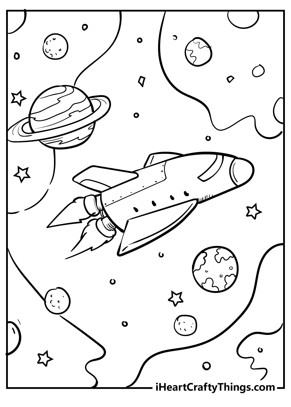 32 Outer Space Coloring Pages 100 Free Printables 