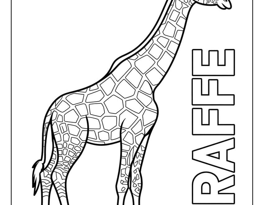 33 Giraffe Coloring Pages Free Printables For All Ages